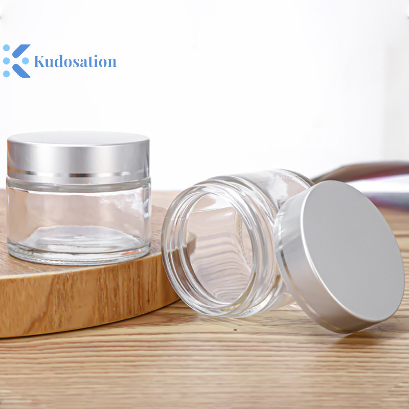 Kudosation 1 CÁI10 / 20 / 30ml Lọ Thủy Tinh Chăm Sóc Da Kem Mắt Lọ Lotion Pot Refillable Chai Trang Điểm Phấn Mắt Bảo Quản Hộp Đựng Mỹ Phẩm