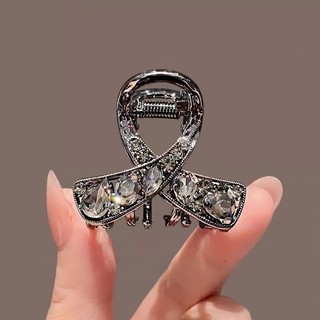 Mauropoli [Sẵn Sàng] Kẹp Tóc Kim Cương Giả Phù Hợp Cao Cấp Nữ Phong Cách Mới Đầu Lưng Tinh Tế Nửa Tie Tóc Cá Mập Kẹp Tóc Cao Cấp