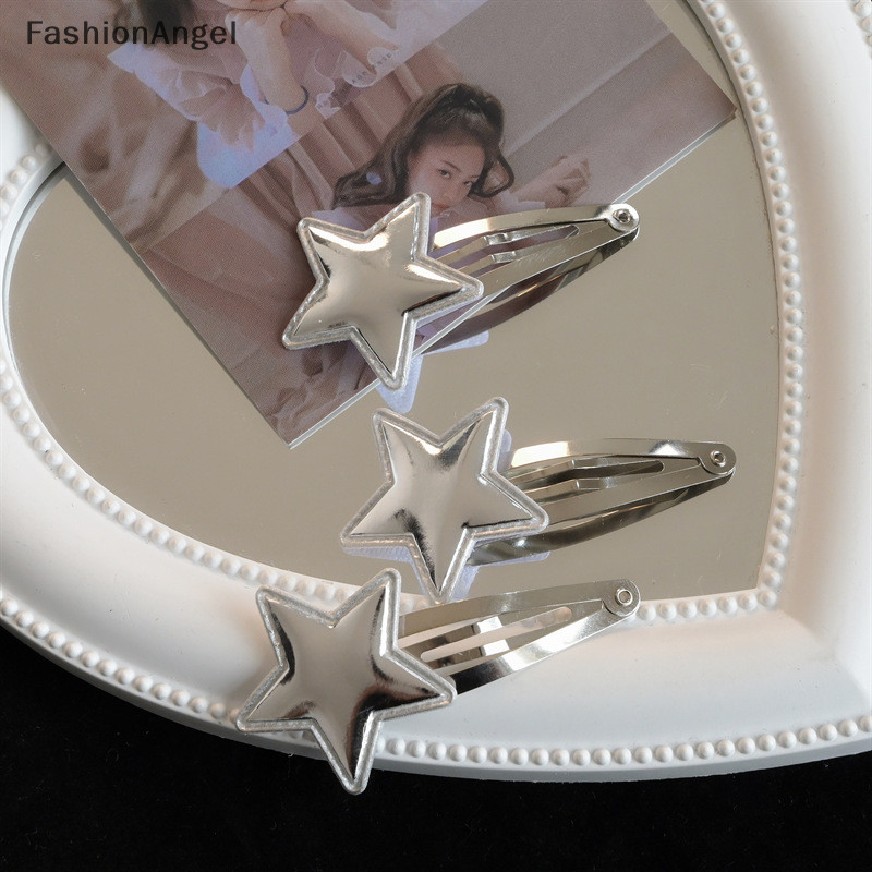 FashionAngel Bông Tai Kẹp Ngôi Sao Bobby Pin Ngọt Ngào Dễ Thương Pentagram Barrettes Hợp Thời Trang Cho Nữ Thẩm Mỹ Kẹp Bên Phụ Kiện Tóc Quà Tặng TH