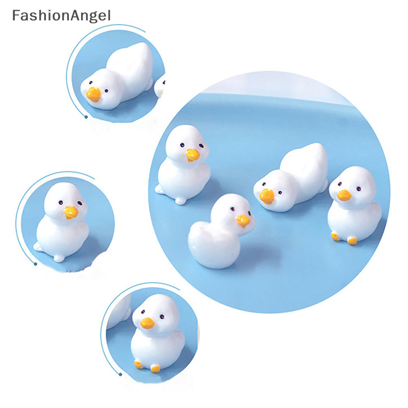 FashionAngel Vịt Vàng Dễ Thương Trang Trí Vịt Nhỏ Nhựa Thủ Công Thủ Công Nhà Búp Bê Trang Trí TH