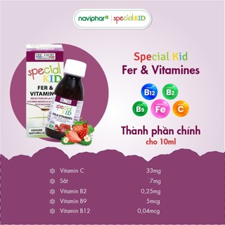 Siro Special Kid Fer Et Vitamines - Bổ sung sắt cho trẻ - Chai 125ml