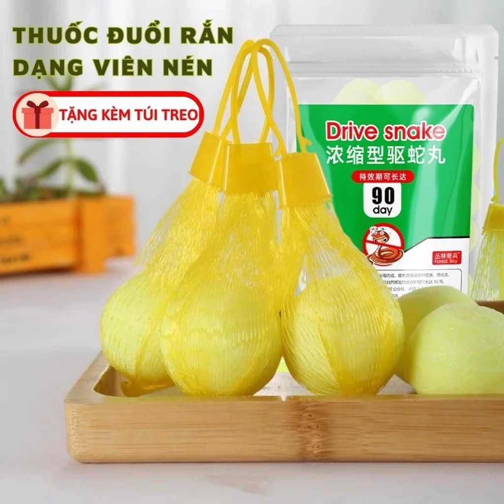 (100% HIỆU QUẢ)Thuốc đuổi rắn dạng viên an toàn với người, thích hợp cho nền xi măng, sân vườn, xua đuổi rắn, rếch FE123