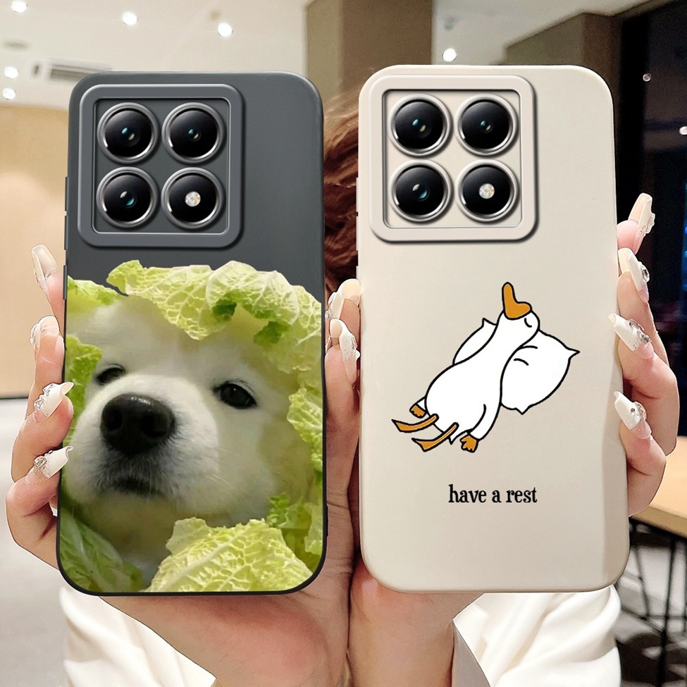 Ốp lưng Xiaomi 14TPro Thẩm Mỹ Dễ Thương Thời Trang Ngộ nghĩnh Hoạt Hình Cô Gái Gấu Trúc Mèo Ốp lưng Xiaomi 14T Pro