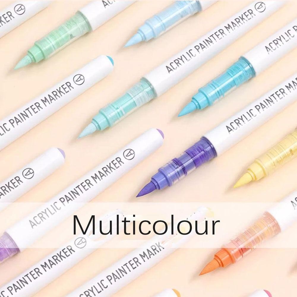 Bút acrylic nghệ thuật CHEESELY, 9 màu chất lượng cao, bút nỉ đầu thẳng, bút dạ đánh dấu học tập