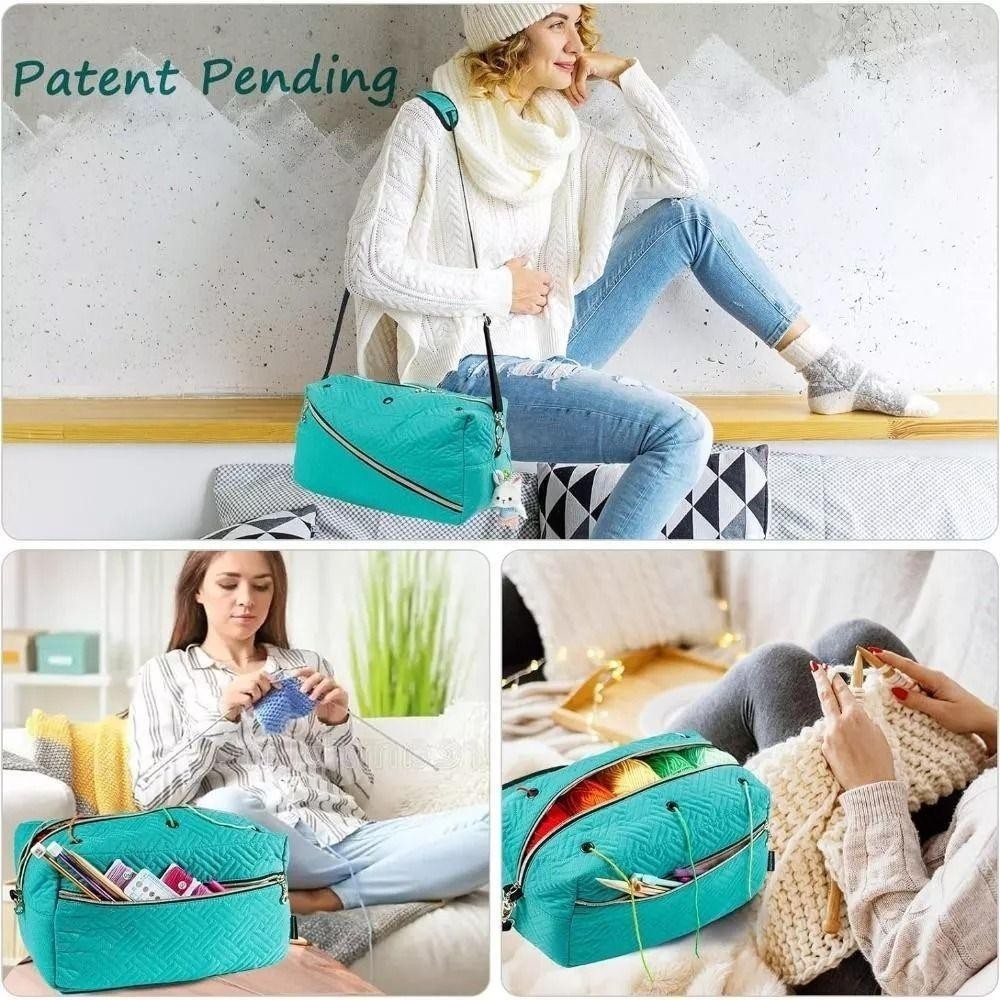 OLVIDO Móc sắp xếp lưu trữ, Túi đựng sợi di động có thể tháo rời, Túi đựng dụng cụ may vá có thể điều chỉnh mở rộng