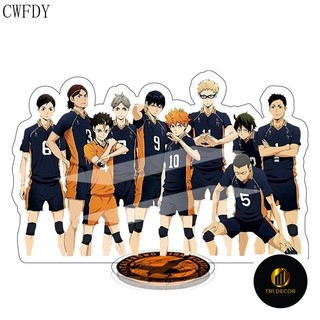 Mô hình Standee Anime Haikyuu Figures Acrylic Stand Volleyball Boys Decor bàn làm việc kệ tủ góc học tập