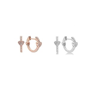 Tại Chỗ Goodss925 Bạc Giấc Mơ Dora Rose Vàng Trái Tim Hấp Dẫn Bông Tai Móc Bông Tai Thời Trang Đơn Giản Nữ Bông Tai