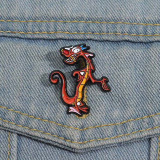 Mulan Mushu Dragon Men Trâm Quần Áo Thời Trang Phụ Kiện Quà Tặng Cho Bạn Bè