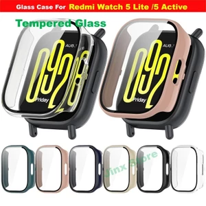 Ốp Kính Cường Lực Cho Redmi Watch 5 Active / 5 Lite Dây Đeo Đồng Hồ Thông Minh Ốp Lưng Bảo Vệ Màn Hình Bao Phim Cho Phụ Kiện Xiaomi