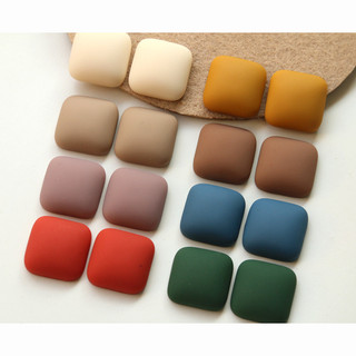 Phù Hợp Với Màu Vuông Mờ Cao Su Sơn Mài Miếng Dán diy Nhựa Phụ Kiện Bông Tai Kẹp Tóc Vỏ Điện Thoại Chất Liệu Bán Buôn