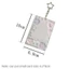 Giá đỡ huy hiệu ID GAVESTO, Giá đỡ Photocard 3 inch Acrylic lấp lánh, có mặt dây chuyền Móc khóa khung ảnh Keychian dành cho nữ Cô gái