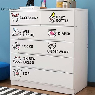 Gcdhome Quần Áo Bé Dán Trang Trí Nhà Tủ Quần Áo Miếng Dán Decal Phòng Ngủ Phân Loại Hoạt Hình Dán HOT