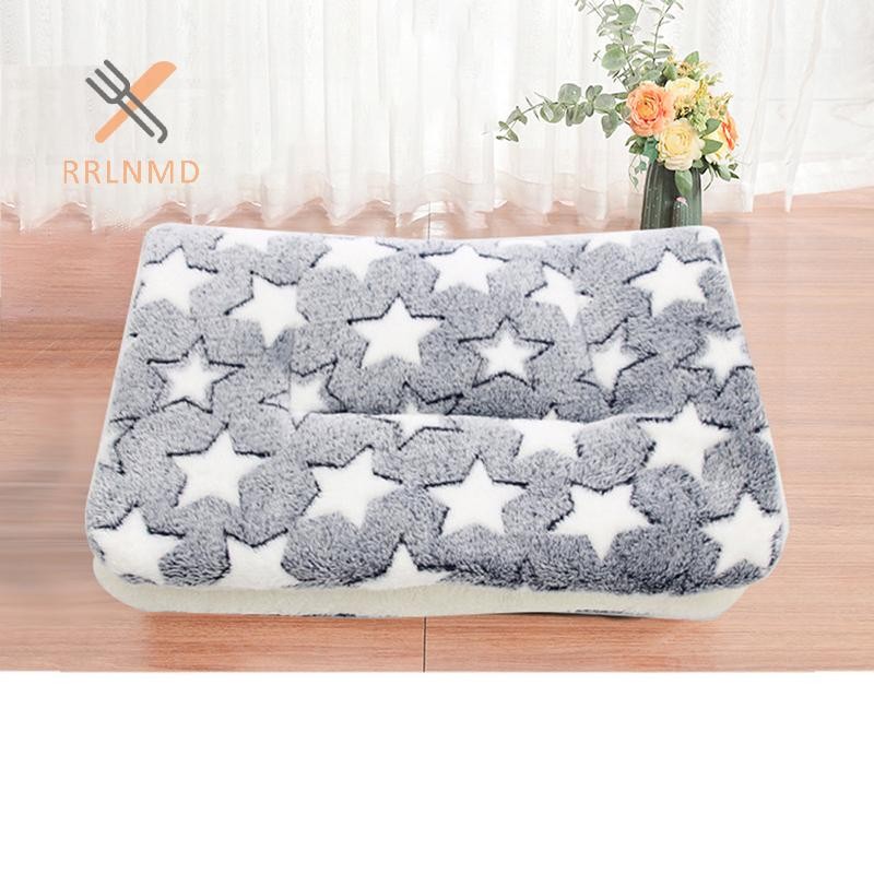 RRLNMD Giường Cho Chó Thú Cưng Nệm Chăn Lông Cừu Mềm Nệm Con Chó Con Sofa Thảm Miếng Lót Mùa Đông MỚI