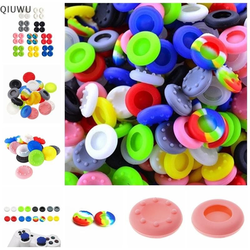 Qiuwu 10 chiếc Silicone Joy Thumb Stick Grips Cap Case cho PS3 PS4 Xbox One / 360.