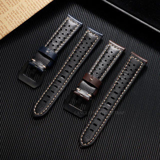 Dây đeo đồng hồ nhiệt đới cho Panerai 18 / 20 / 22 / 24 / 26mm Dây đeo đồng hồ da bò phát hành nhanh cho nam nữ Dây đeo đồng hồ Porus Dây đeo đồng hồ thay thế màu đen Nâu xanh xám