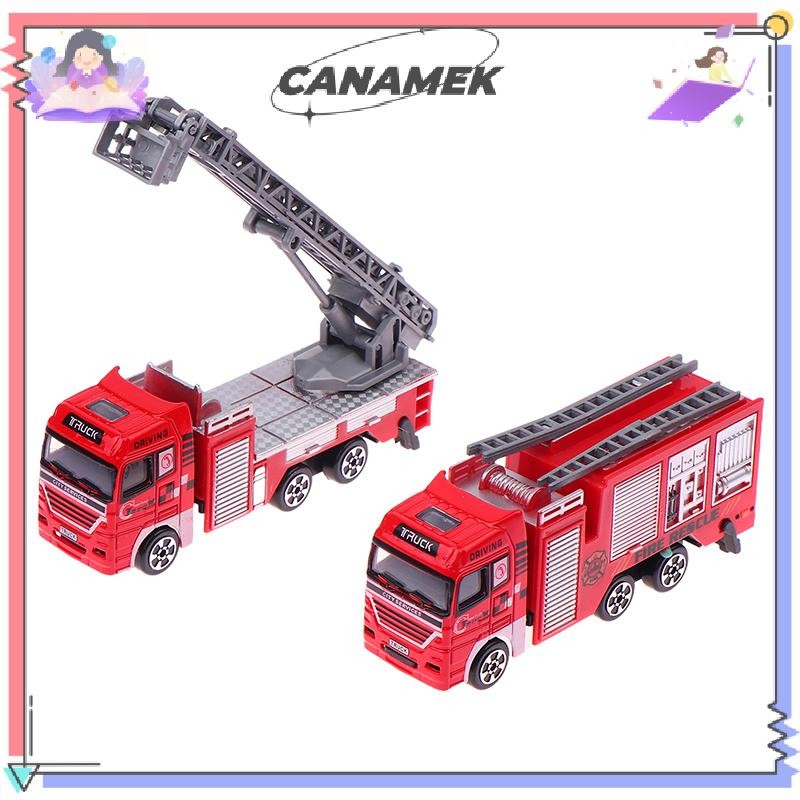 CANAMEK 1 Trẻ Em Hợp Kim Xe Cứu Hỏa 1: 32 Mô Phỏng Cứu Hỏa Diecast Xe Cứu Hỏa Kỹ Thuật Thang Xe Mô Hình Quà Tặng Sinh Nhật CSF
