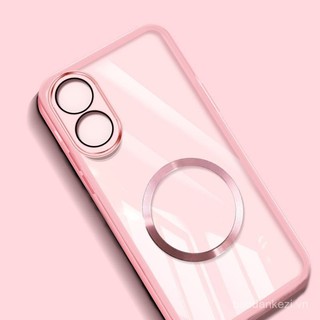YBD Thu Hút Từ Tính Cho OPPO A78 4G 5G A79 A38 A18 A58 A60 A1X A2X A2 5G Mờ Mẫu Mới Có Bảo Vệ Ống Kính Vỏ Trong Suốt QO73