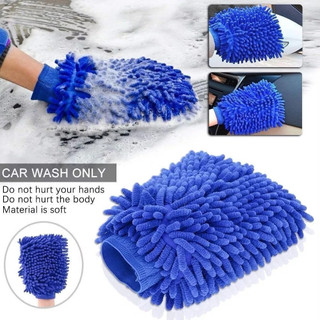 Găng tay rửa ô tô xe máy, bao tay rửa xe san hô làm bằng sợi microfiber mềm mịn tạo nhiều bọt bộ dụng cụ rửa xe
