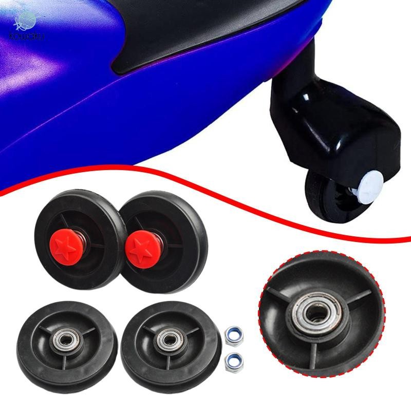 Bộ 4 bánh xe thay thế cho xe đẩy trẻ em, phù hợp dùng cho bánh trước và sau