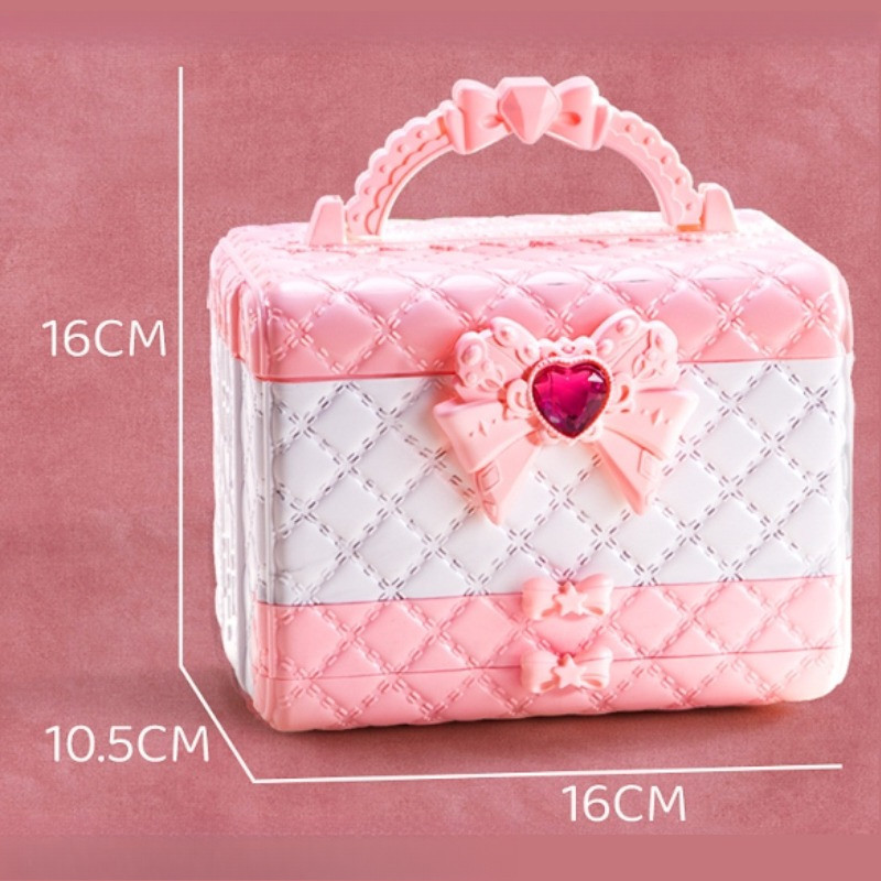 Đồ Chơi Cốp Trang Điểm Cho Bé, chất liệu trang điểm thật, an toàn, dễ dàng rửa sạch với nước, Bộ Quà Tặng Sinh Nhật