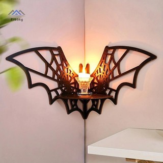 ELBBKG Bát Góc Kệ Nổi Góc Gỗ Bát Treo Tường Gothic Trang Sức Trưng Bày Kệ Halloween Kệ Trang Trí Cho Gia Đình Mới