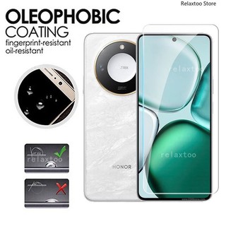 Kính cường lực cong 3D HonorX9C Smart 5G 2in1 cho Honor X9C Smart X9CSmart HonorX9CSmart 5G 4G Kính bảo vệ màn hình ống kính máy ảnh phía sau HB6Q