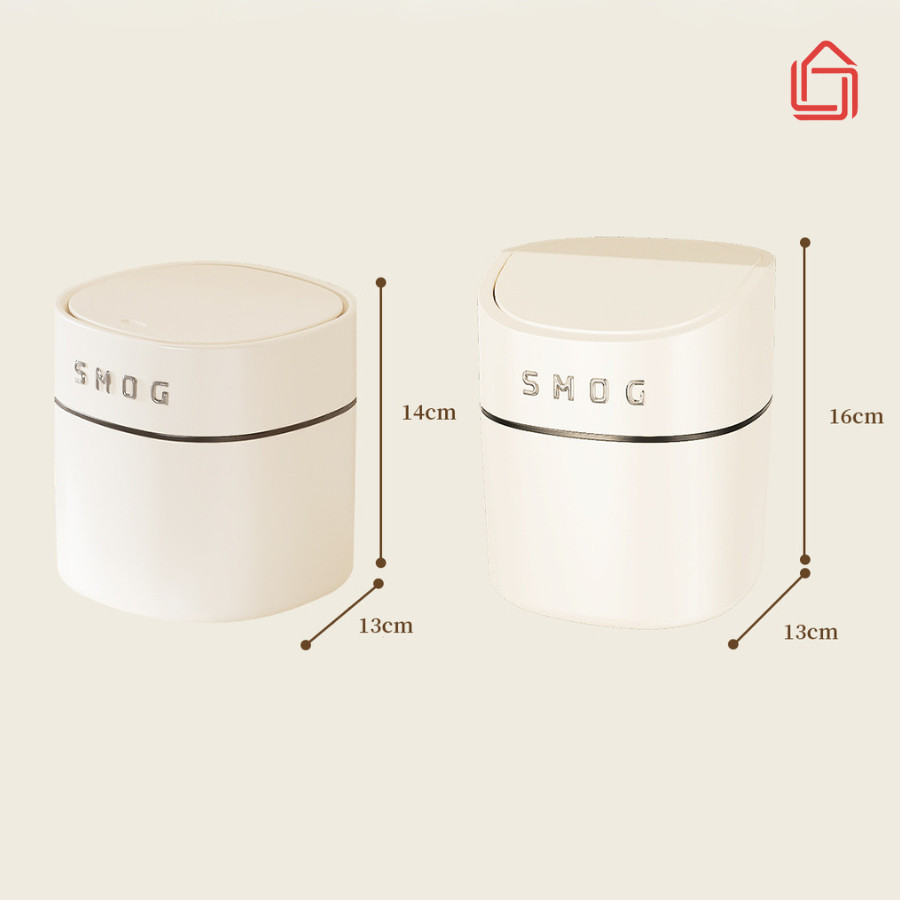 Thùng rác mini để bàn thông minh, thùng đựng rác kiểu dáng hiện đại chất liệu ABS cao cấp siêu tiện dụng