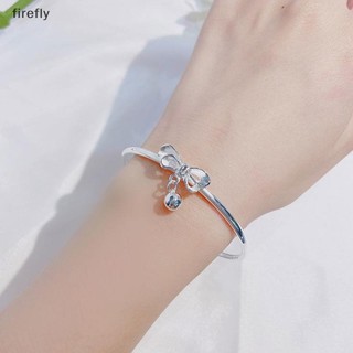 [Firefly] Vòng tay nơ nữ bạc thời trang có thể điều chỉnh cho vòng tay nữ Trang sức tiệc cưới Người yêu Quà tặng ngày lễ [VN]