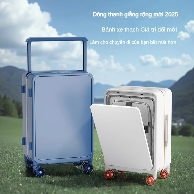 Năm 2025 mới Valy du lịch đẹp thời trang 24 inch Valy du lịch 20 inch Valy kéo 360 độ Vali kéo minh tinh