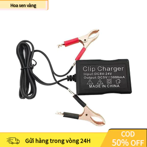 【24H】Bộ Sạc USB 5V Từ Nguồn 12V 24V – Sạc Điện Thoại Trên Ô Tô, Xe Máy, Tương Thích Nhiều Thiết Bị