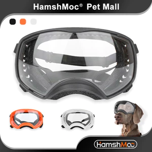 HamshMoc Kính râm cho chó All-Terrain Khung TPU linh hoạt Lỗ thông hơi không sương mù Cầu thoải mái cho Happy Snow Surf Hikes