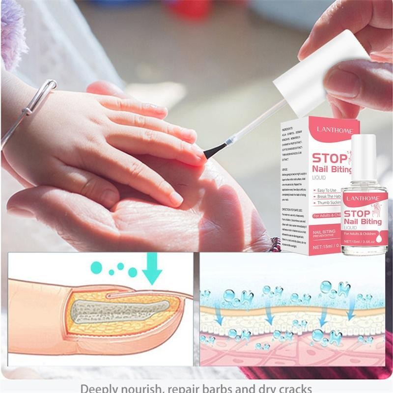 15ml Chất Lỏng Ngăn Chặn Cắn Móng Tay Chống Cắn Sơn Móng Tay Chống Cắn Cho Trẻ Em Mọi lứa tuổi