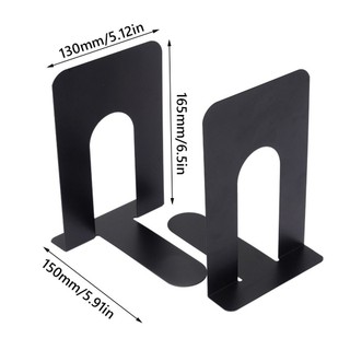 TOPTOOLCX 1 / 2 CÁI Bookends, Giá đỡ sách chống trượt hình chữ L, Nút chặn sách kim loại dày bền bỉ hỗ trợ tại nhà