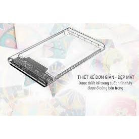 [COD] Box Ổ Cứng 2.5” Trong Suốt USB 3.0 – SATA III, Cắm Là Nhận, Hỗ Trợ Ổ 2TB, Bảo Hành Đầy Đủ 12 Tháng