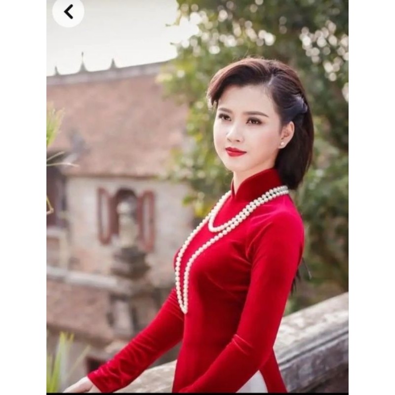 Vòng cổ phụ kiện áo dài phụ kiện biểu diễn văn nghệ vòng cổ hạt trai nhựa cao cấp không bong không tróc