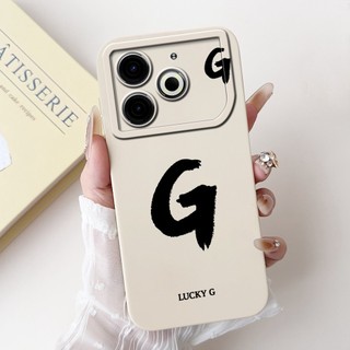 Dành Cho Tecno Pova 6 Neo Ốp Lưng Chữ Cái Ban Đầu Dễ Thương Silicon Mềm Chống Sốc Ốp Lưng TPU Cho Tecno Pova6 Neo 4G Vỏ Điện Thoại
