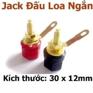 Cặp Cọc Loa (Đỏ+Đen) Hàng loại 1,lõi cọc bằng đồng nguyên chất, núm vặn có ren bằng kim loại