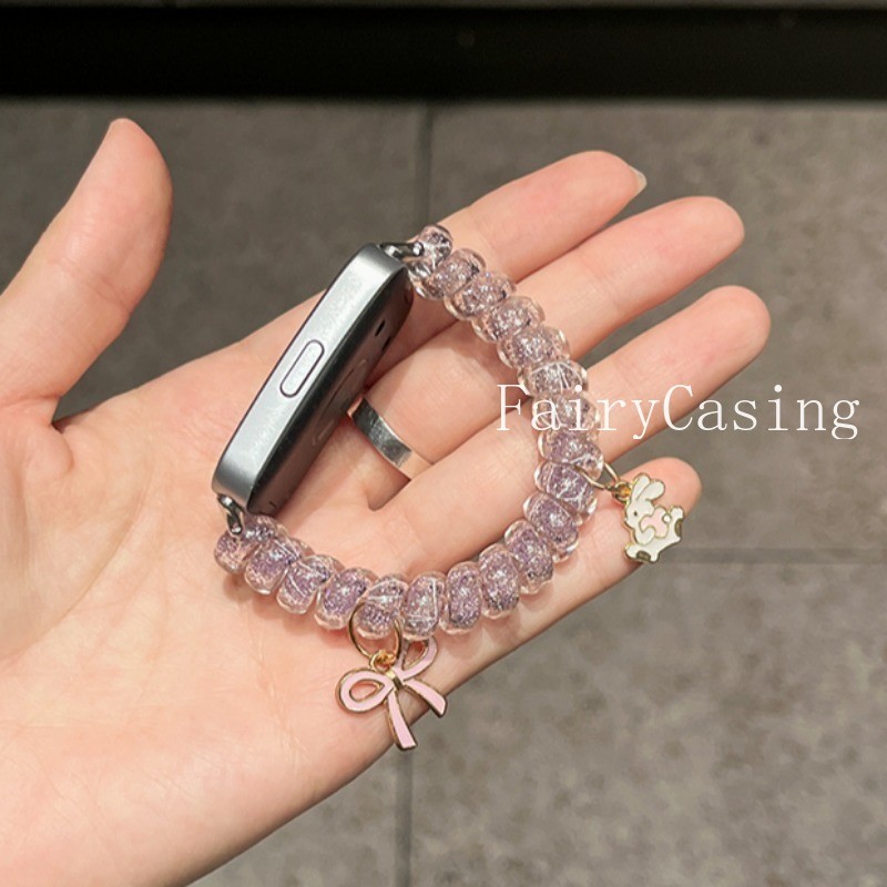 Dây đeo đàn hồi lấp lánh cho Huawei Band 11 Pro 8 9 10 Phụ kiện Vòng đeo tay cho Huawei Band Fit 3 4 4pro 2 Band