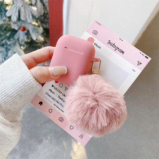 Màu cát đậu + mặt dây chuyền bóng sang trọng cho AirPods 1 / 2 3 Pro Pro Pro2 pro3 Airpods4