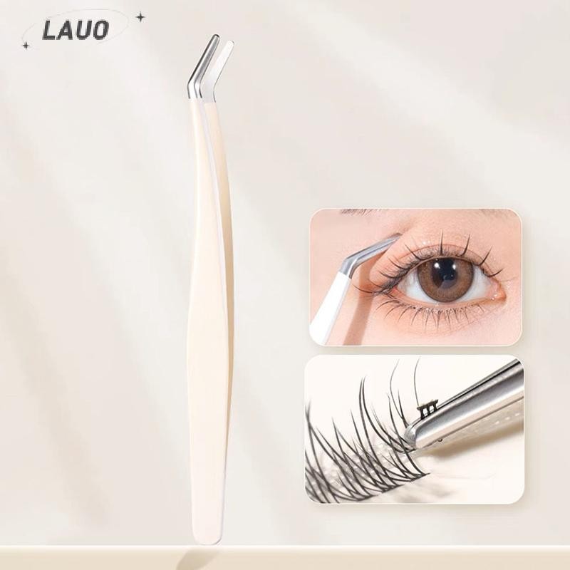 Kẹp nối mi Springevenstar Kẹp nối dài bằng thép không gỉ Siêu cứng Nhíp có độ chính xác cao có đầu sợi Dụng cụ trang điểm Springevenstar