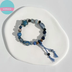 Vòng tay handmade gốm hạt ngôi sao Celestial, quà tặng tình bạn dành cho nữ và bé gái VN