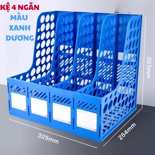Kệ Đựng Hồ Sơ Để Bàn 3/4 Ngăn - Khay Đựng Tài Liệu Văn Phòng Bằng Nhựa, Giúp Sắp Xếp Giấy Tờ Gọn Gàng