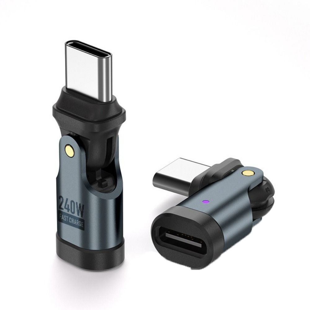 LACYES Bộ chuyển đổi USB-C 240W/USB-A nữ 180° truyền dữ liệu nhanh, sạc nhanh