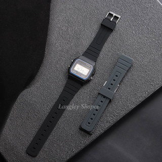 Dây đeo đồng hồ silicon 18mm cho Casio F91W F84 F105 / 108 / A158 / 168 / AE1200 / 1300 W800H SGW400 dành cho Đồng hồ đeo tay nam nữ màu vàng nhỏ cổ điển