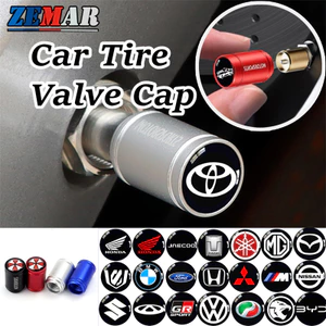 【ZEMAR】4 Mũ van lốp ô tô Ô tô Xe máy Xe đạp Kim loại Chống bụi Thân van khí Mũ