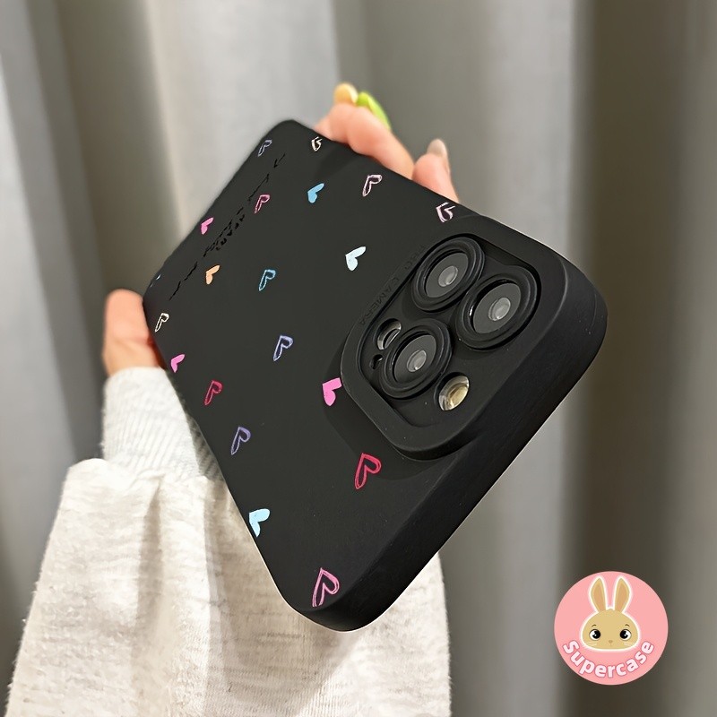 Ốp Điện Thoại Tình Yêu Dễ Thương Cho OPPO A60 A98 A79 A78 A58 A18 A38 A16S A54S A96 A76 A36 5G 4G Vỏ Mềm Trái Tim Nhiều Màu Sắc