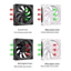 Quạt ốp lưng Niki PC ARGB Quạt làm mát loại lùi Quạt CPU 12cm có