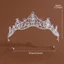 Vương miện công chúa nữ hoàng NKSFX, Tiara pha lê đính đá Baroque, Phụ kiện Vintage Prom Trang sức Quà tặng sinh nhật