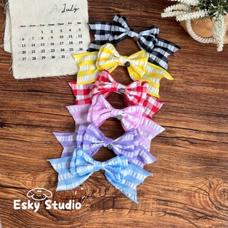Handmade 3D Nơ Lớn Kẹp Tóc Thú Cưng Nhẹ BB Kẹp Cho Maltese Yorkie Chụp Ảnh Phụ Kiện Tóc