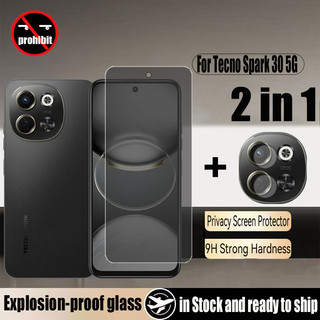 Tecno Spark 30 5G Kính cường lực chống gián điệp 2 trong 1 Bảo vệ màn hình riêng tư cho Tecno Spark Go 1 2024 30C 30 Pro 20 4G 5G & Phim ống kính máy ảnh